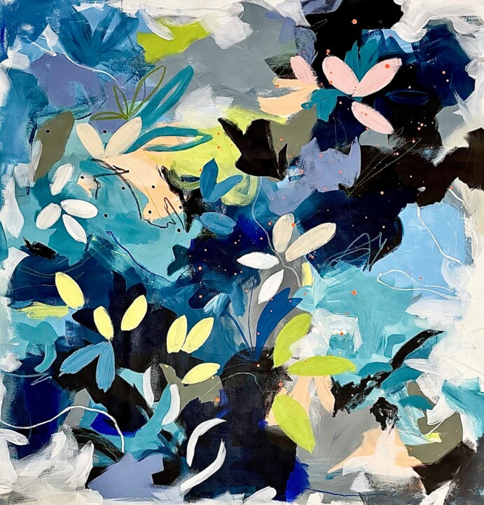 "Flora of Pandora" 绘画, 35.4x37.4 in