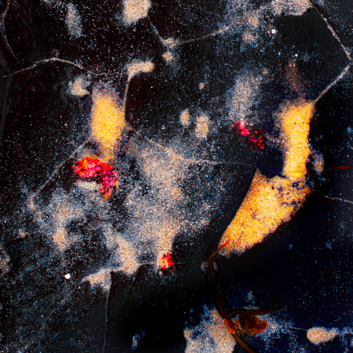 Photography titled "Sable sur tourbe" by Pascal Goumault, Original Artwork, Digital Photography Mounted on Aluminium