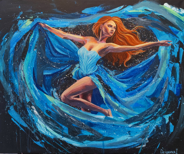 Dancing woman Painting, 19.7x23.6 in