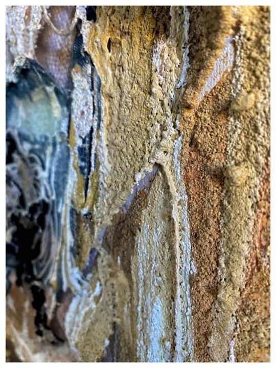 Artwork's surface or texture