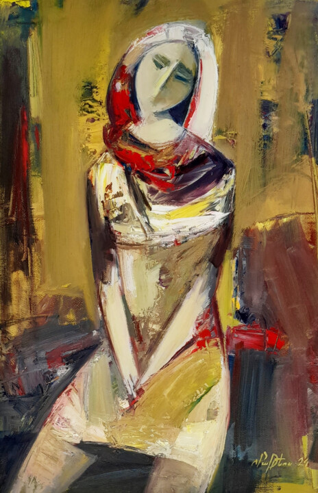 Mystery Silence 绘画, 19.7x13 in