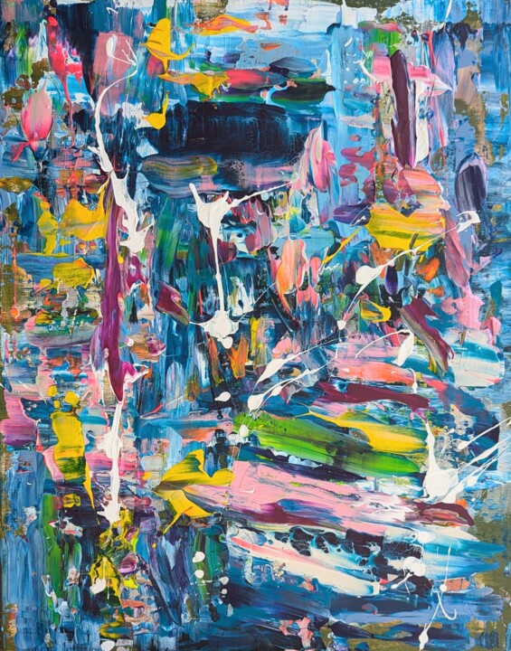 Картина под названием "Deep desire" - Darya Nakvakina, Подлинное произведение искусства, Акрил Установлен на Деревянная рама…