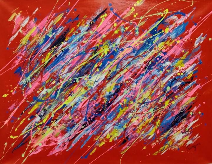 Jackson Pollock 1 绘画, 29.9x39.4 in
