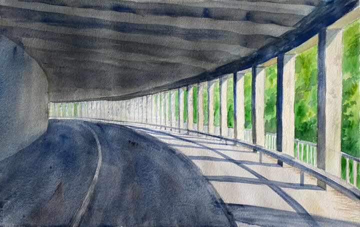 Painting,  13.7x21.6 in 