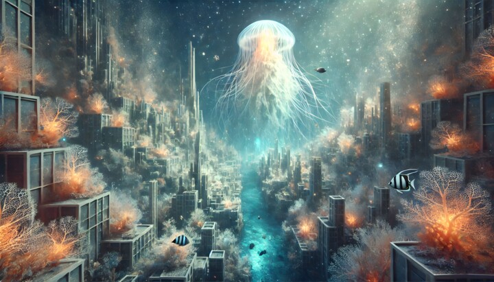 Stadt der Tiefe – Unterwasser Metropolis 数字艺术