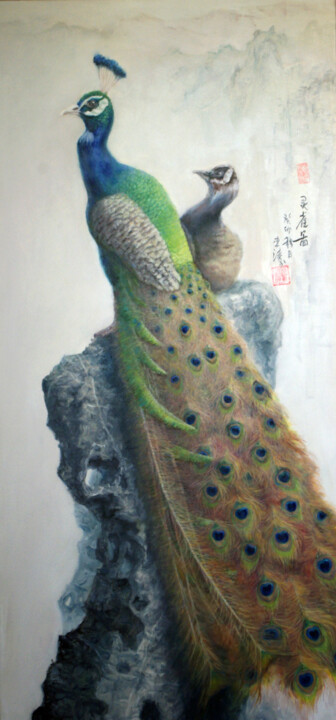 灵鹊图 미술작품, 59.1x27.6 in