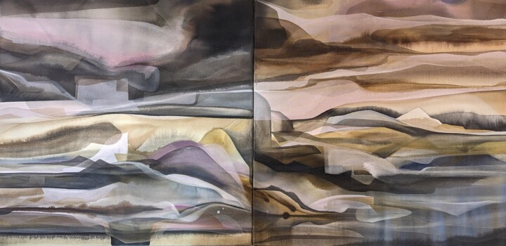 Catharsis Painting, 31.5x63 in