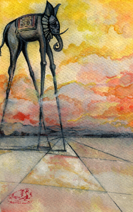 Schilderij,  10x6,4 in 