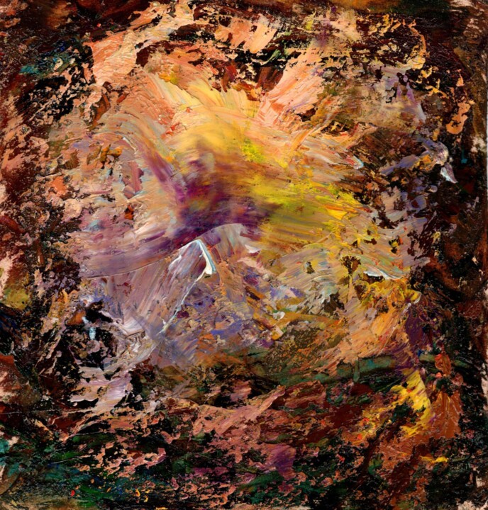 The Light of a Thousand / Свет тысячи звезд 绘画, 7.1x7.1 in