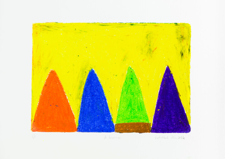 제목이 "Untitled No. 2024"인 그림 Alessio Lucarini로, 원작, 파스텔