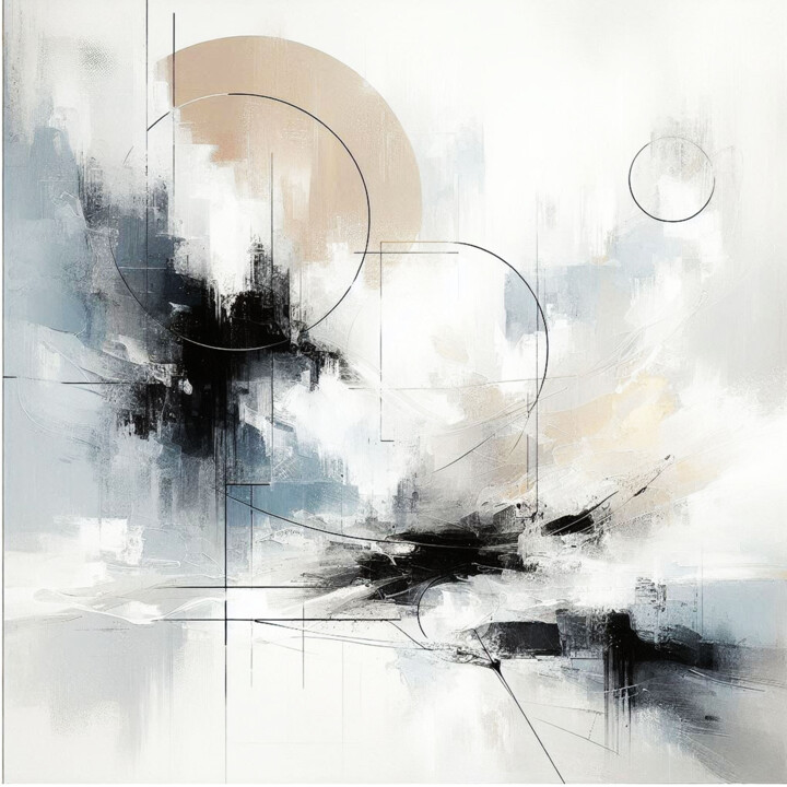 Geometric Impressions 321 绘画, 39.4x39.4 in