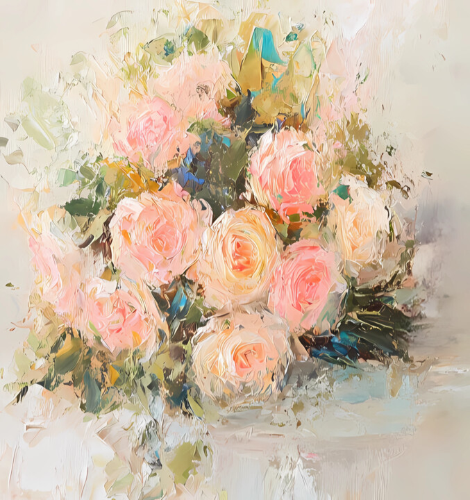 Pink roses Digital Arts