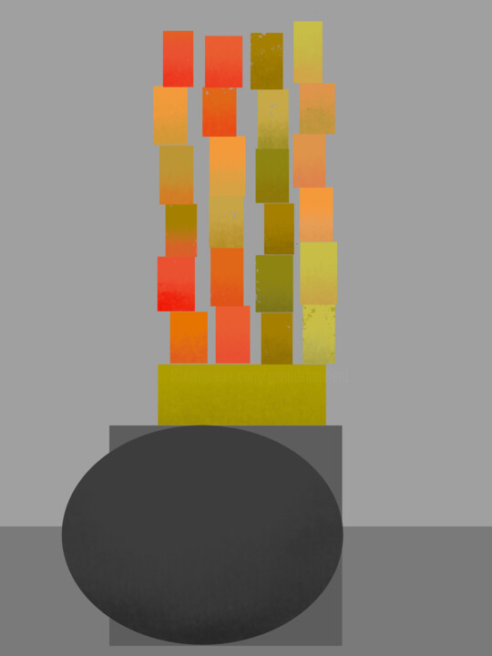 Digital Arts titled "Upward Movement Por…" by Gerald Shepherd F.F.P.S., Original Artwork, Digital Painting