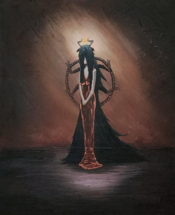 "Goddess" 绘画, 24x19.7 in