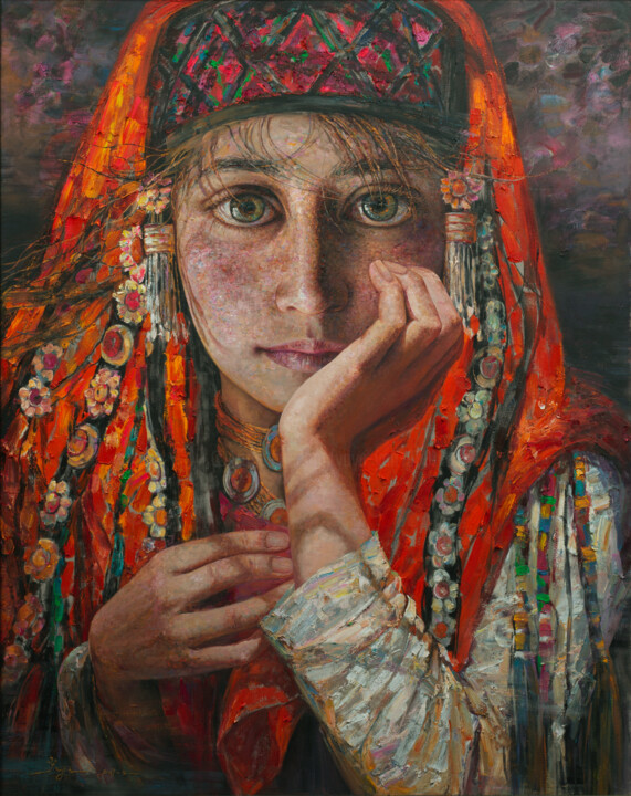 Izati in Full Dress 绘画, 74.3x58.7 in