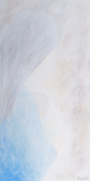 Mother's tenderness 绘画, 23.6x11.8 in