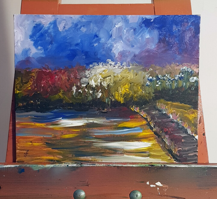 Chemin vers le jardin 绘画, 9.5x11.8 in
