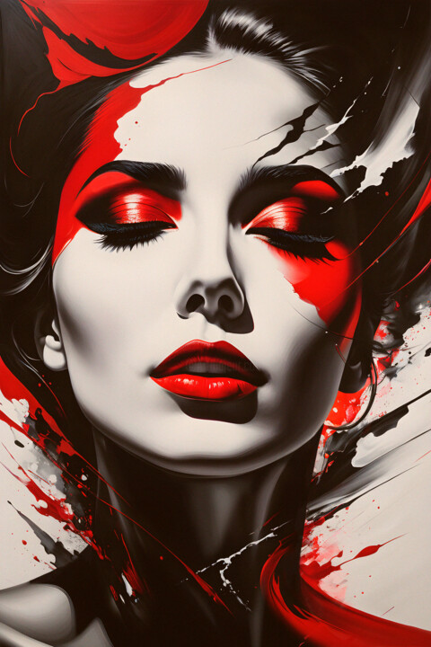 Red Woman 数字艺术