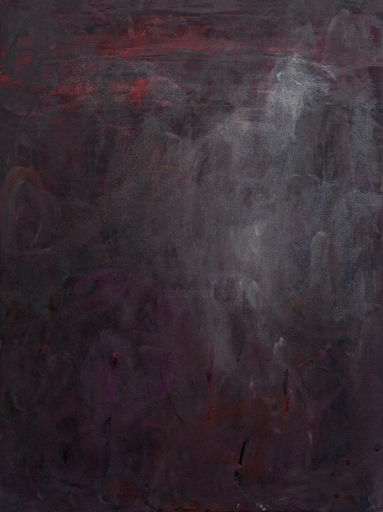 Painting titled ""the emptiness is f…" by Marc E. Des Rosiers, Original Artwork, Acrylic Mounted on Wood Stretcher frame