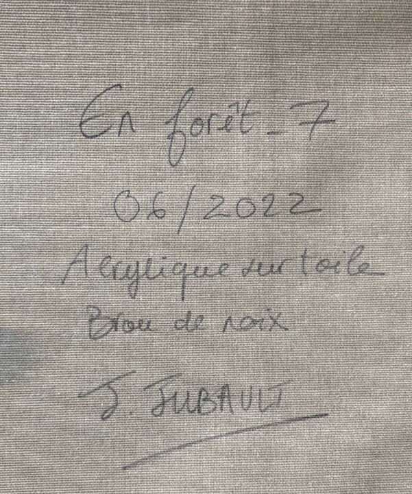 Arrière de l'œuvre