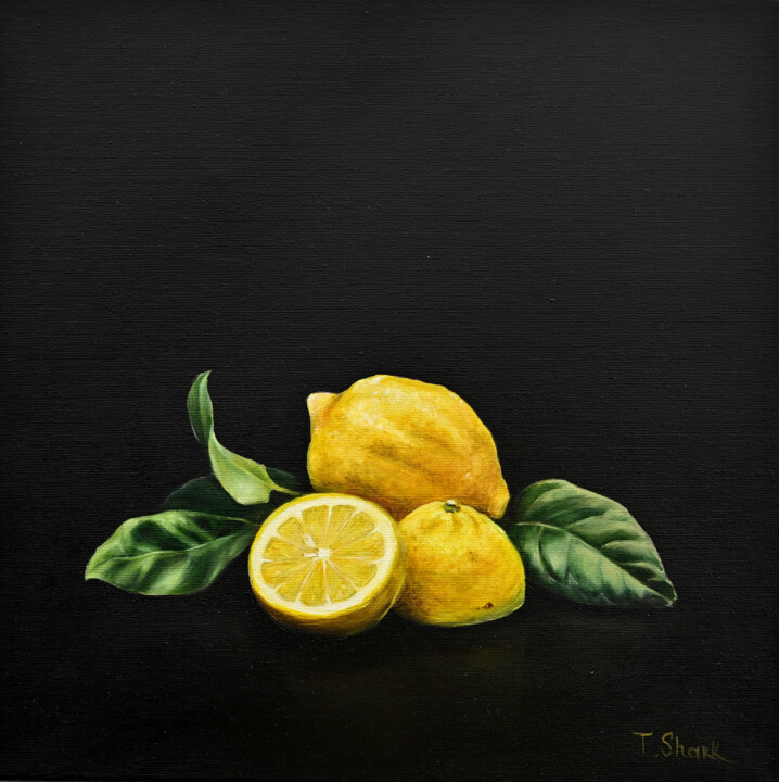 Lemon 2 绘画, 15.8x15.8 in
