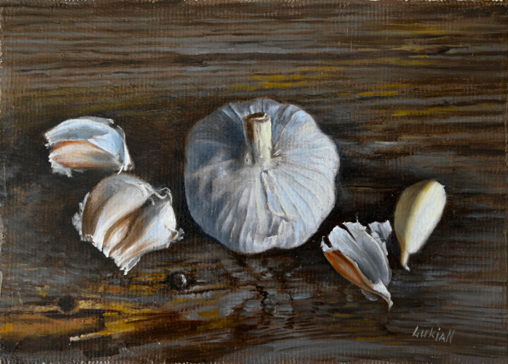 Garlic 绘画, 4.7x6.5 in