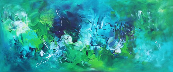 Painting titled "My Fantasy" by Paresh Nrshinga F R S A, Original Artwork, Acrylic Mounted on Wood Stretcher frame