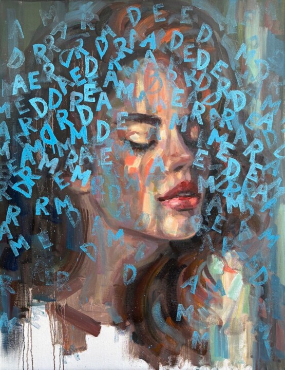 Dream 绘画, 35.4x27.6 in