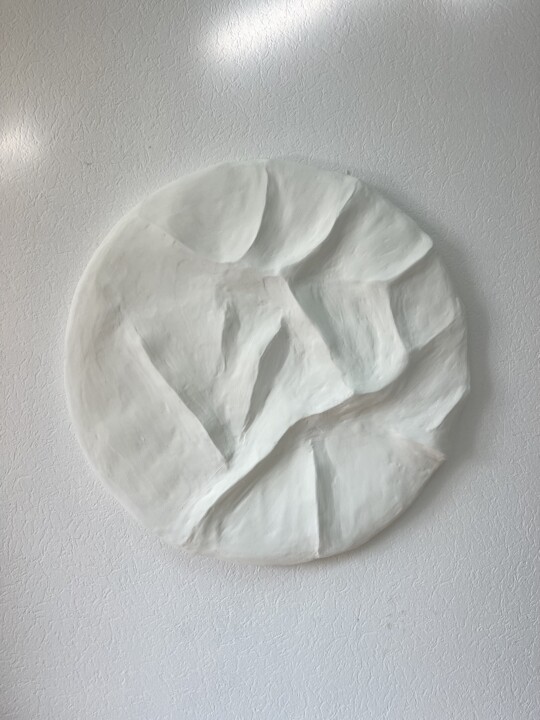 White moon 绘画, 19.7x19.7 in