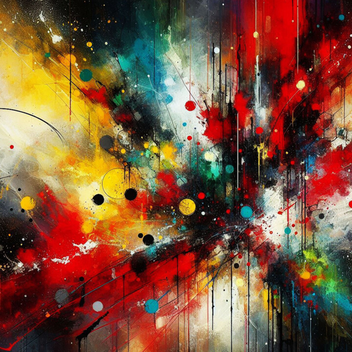 Explosion der Farben 60/200/200 绘画, 78.7x78.7 in