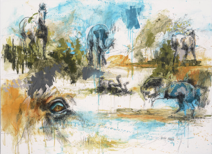 Mémoire de cheval 5t 绘画, 28.7x39.4 in