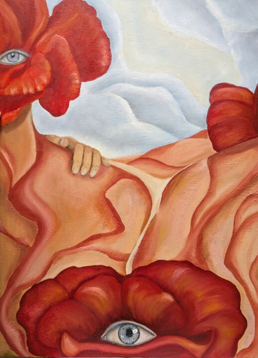 Mountains have eyes too 绘画, 27.6x19.7 in