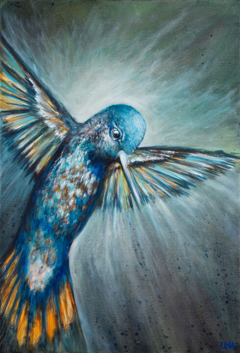 Divine 绘画, 21.7x15 in