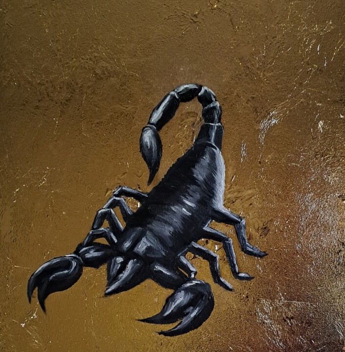 Peinture intitulée "Il segno dello Scor…" par Carla Gagliano, Œuvre d'art originale, Huile