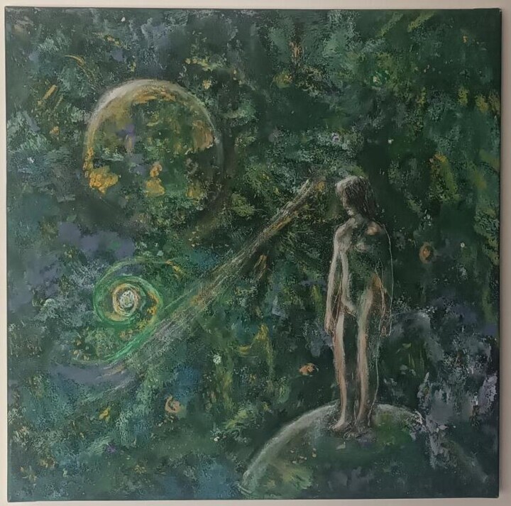 Mi mundo soñado 绘画, 27.6x29.1 in