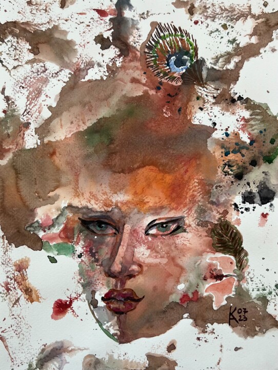 Vasilisa the beautiful 绘画, 12x9 in