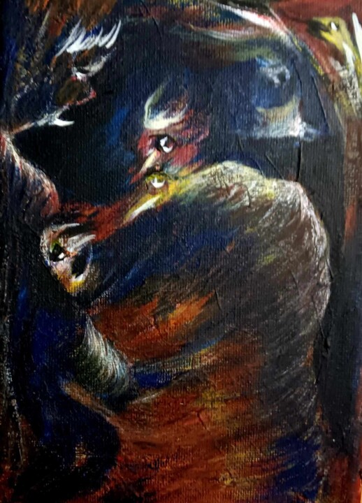 绘画,  7x5 in 