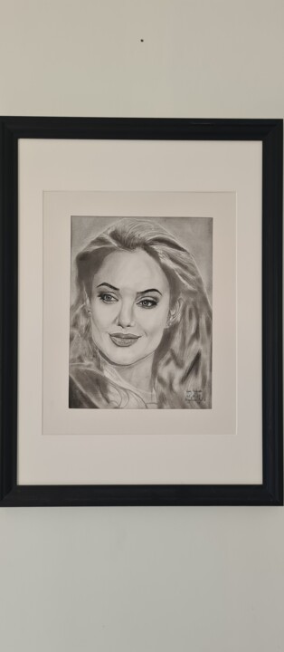 Angelina Jolie 图画, 16.5x11.8 in