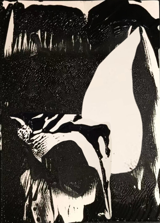 Wild Thing 绘画, 14.6x10.6 in