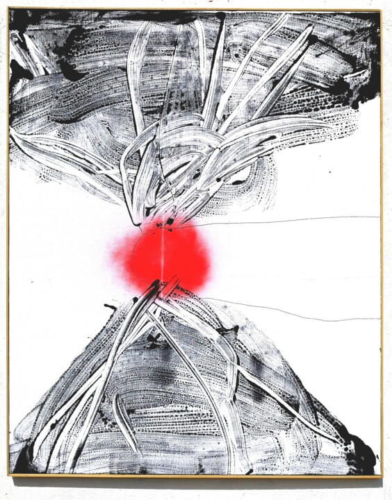 Painting titled "Untitled 02" by Massimo Quadrelli, Original Artwork, Acrylic Mounted on Wood Stretcher frame
