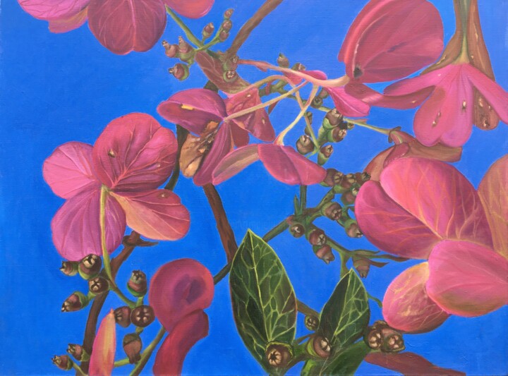 Hydrangea flowers in October Pittura, 23,6x31,5 in