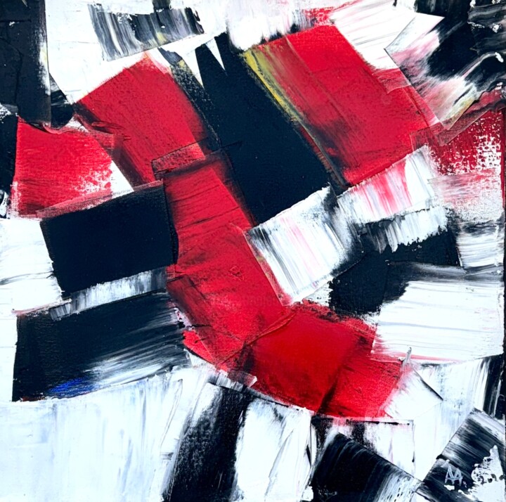 Sans Titre 1 Pittura, 19,7x19,7 in