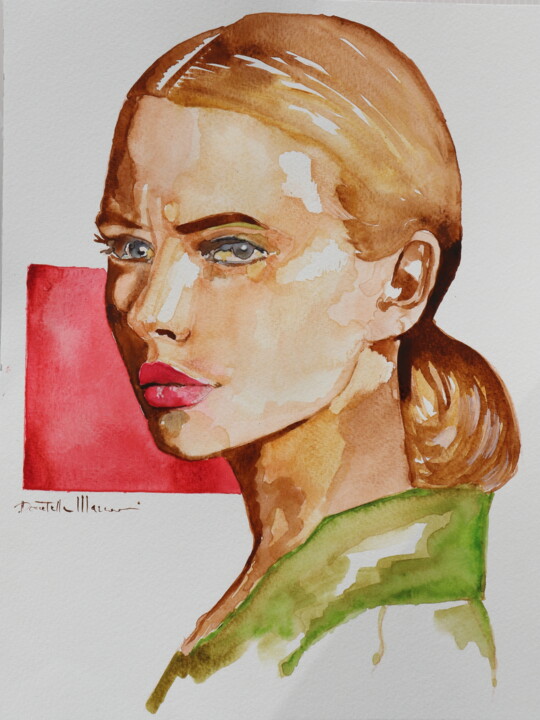 red flag Pittura, 12,6x9,5 in