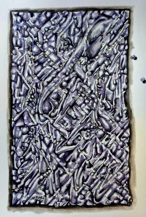 Lost in a crowded place Рисунок, 7,9x5,5 in