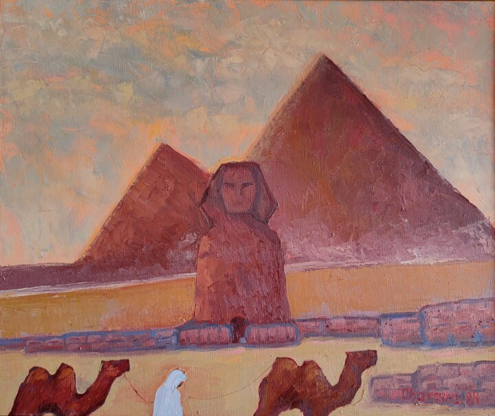The Cairo motif Painting, 19.7x23.6 in