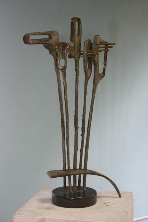 Sculpture titled "Landscape" by Kulinski, Original Artwork, Bronze