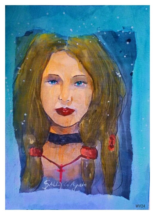 Sally G. Revisited Schilderij, 14,2x10,6 in