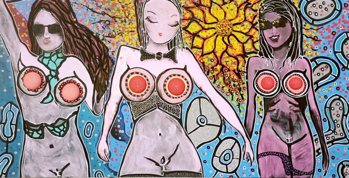 Le confetti 绘画, 15.8x31.5 in