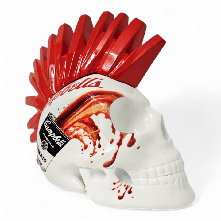 Punky Skull Campbell's 雕塑, 12.2x13.4 in