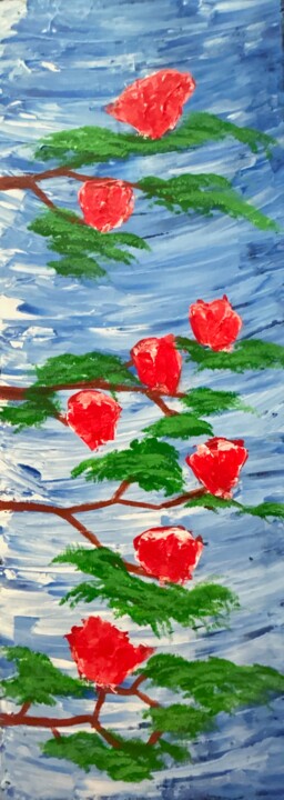 L'arbre en Fleur 绘画, 31.5x11.8 in